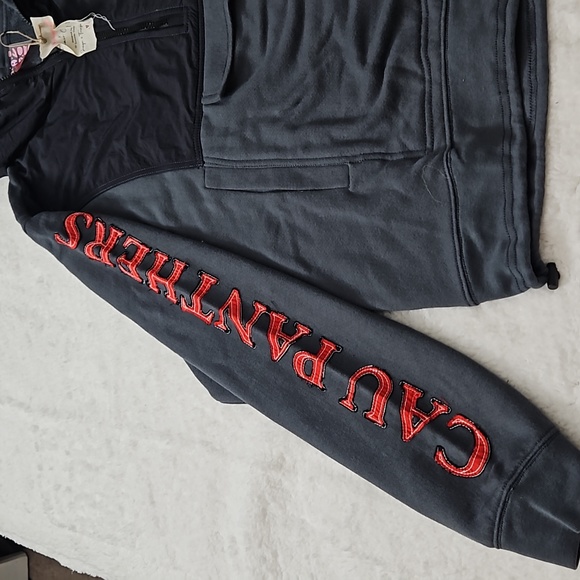 NWOT Free People Movement Pride Hoodie Dark Grey CAU Panthers HBCU Oversized Med - Picture 5 of 11